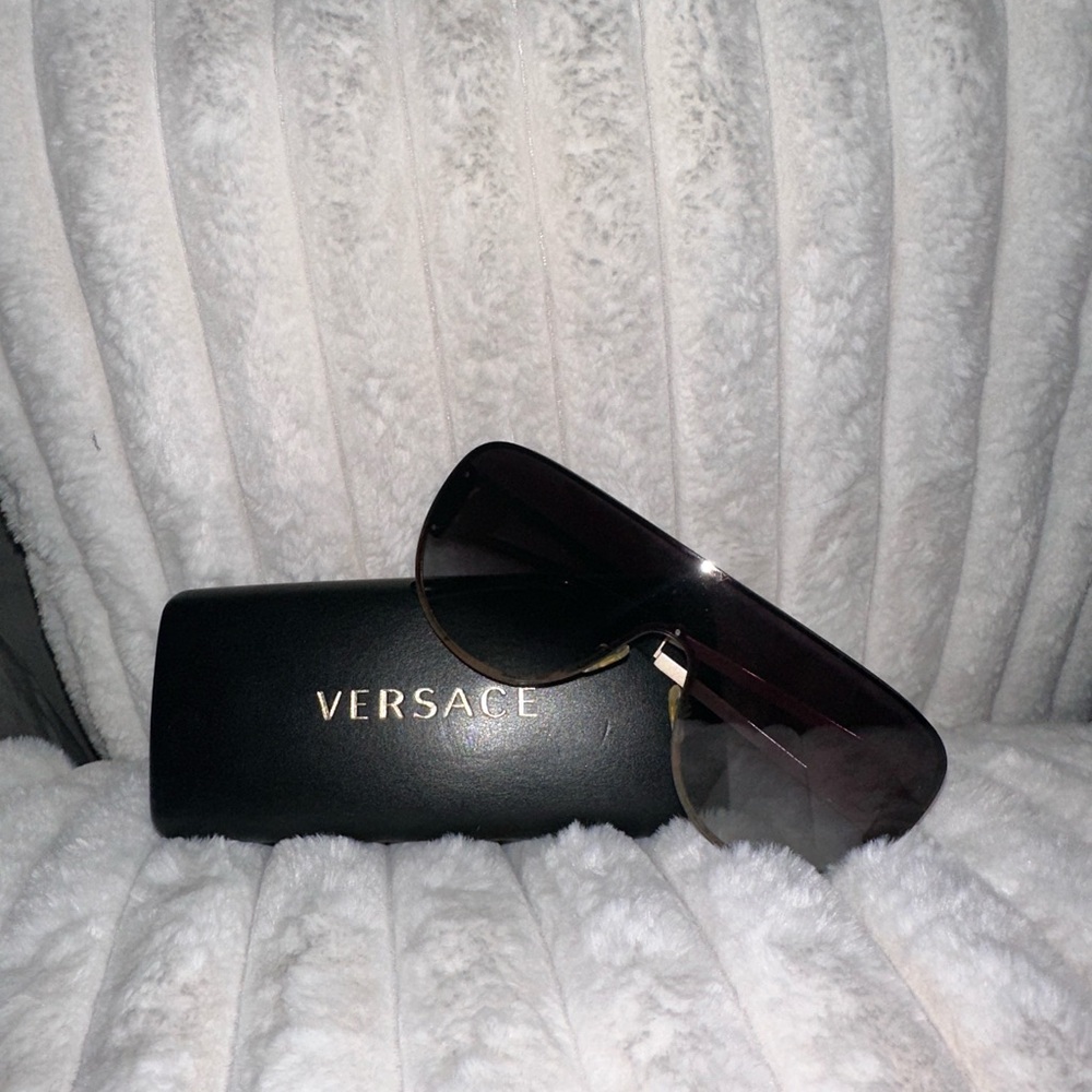 Versace Black and Gold Sunglasses
